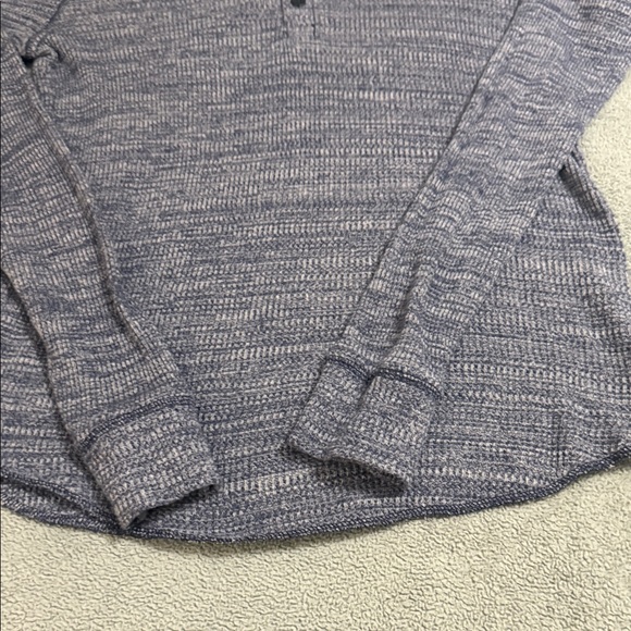 Express Heathered Navy Long Sleeve Henley : GREAT CONDITION - Picture 5 of 5